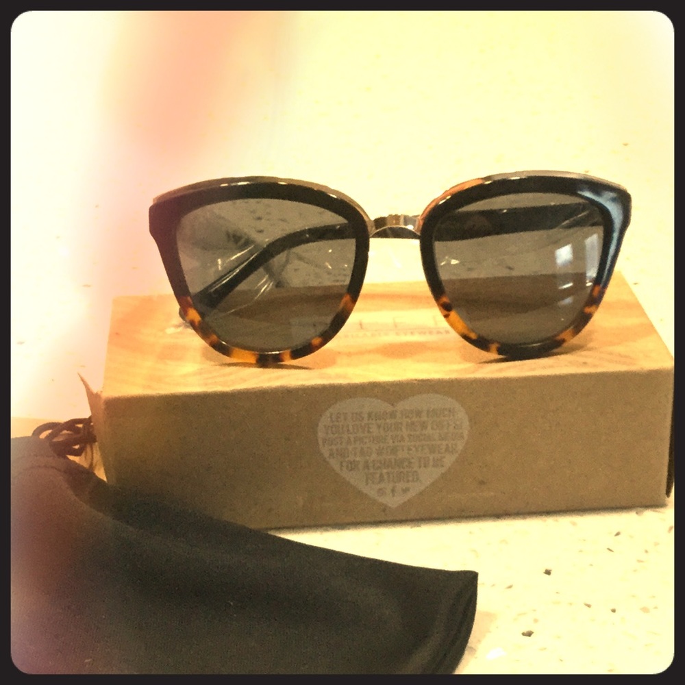 Diff Eyewear Rose tortoise and gold sunglasses